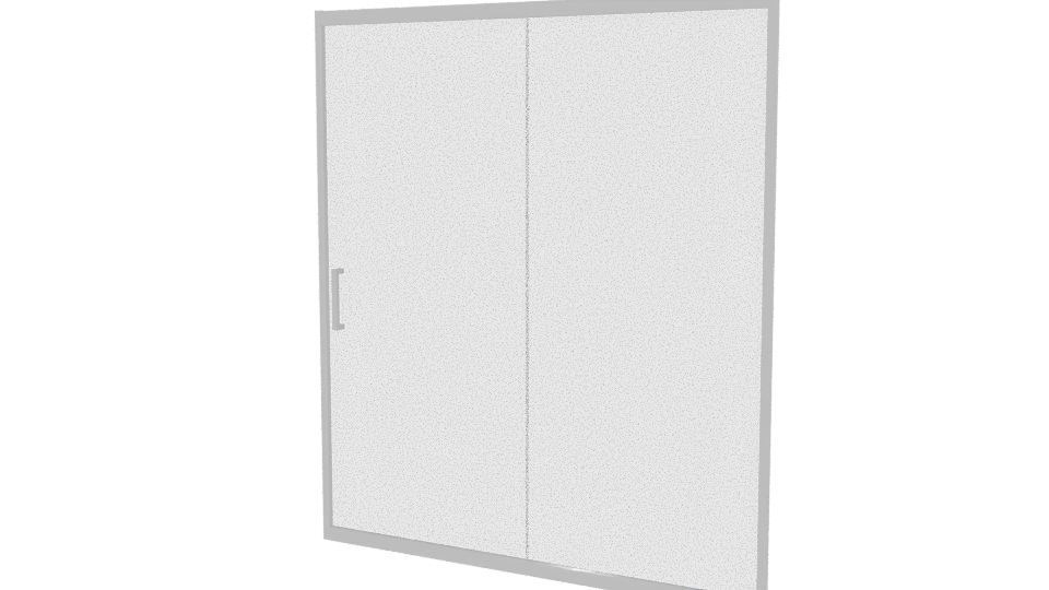 Sliding Glass Shower Door 3D - Professional 3D Model Render 12