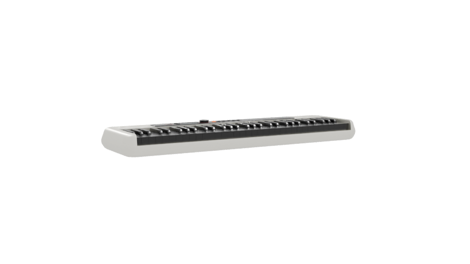 Stylish Digital Keyboard Model - Professional 3D Model Render 10