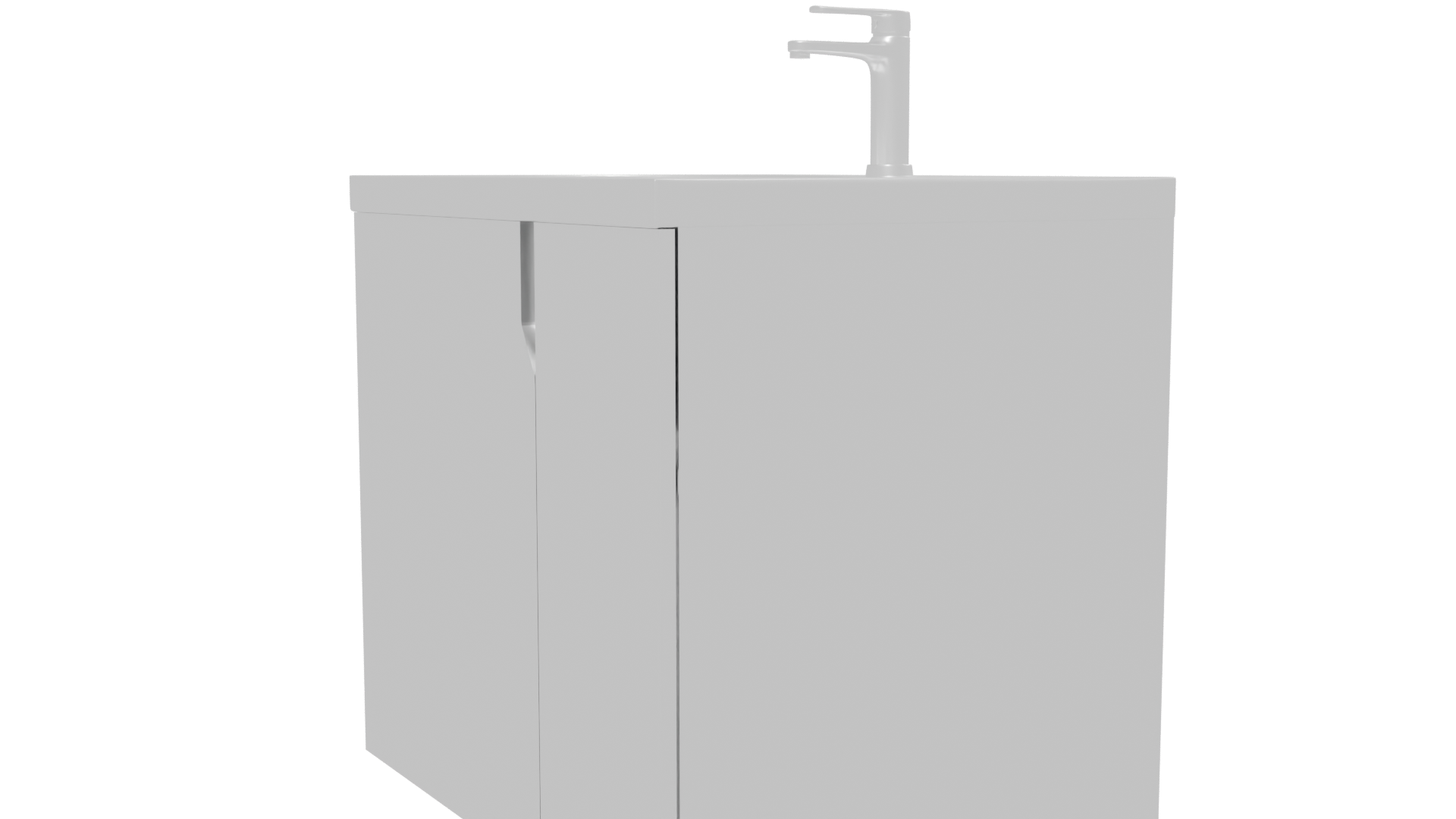 Contemporary Bathroom Vanity with Sink 3D Model - Professional 3D Model Render 25