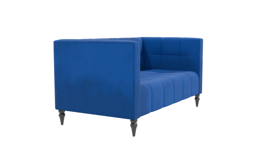 Stylish Blue Sofa Model 3D - Professional 3D Model Render 9