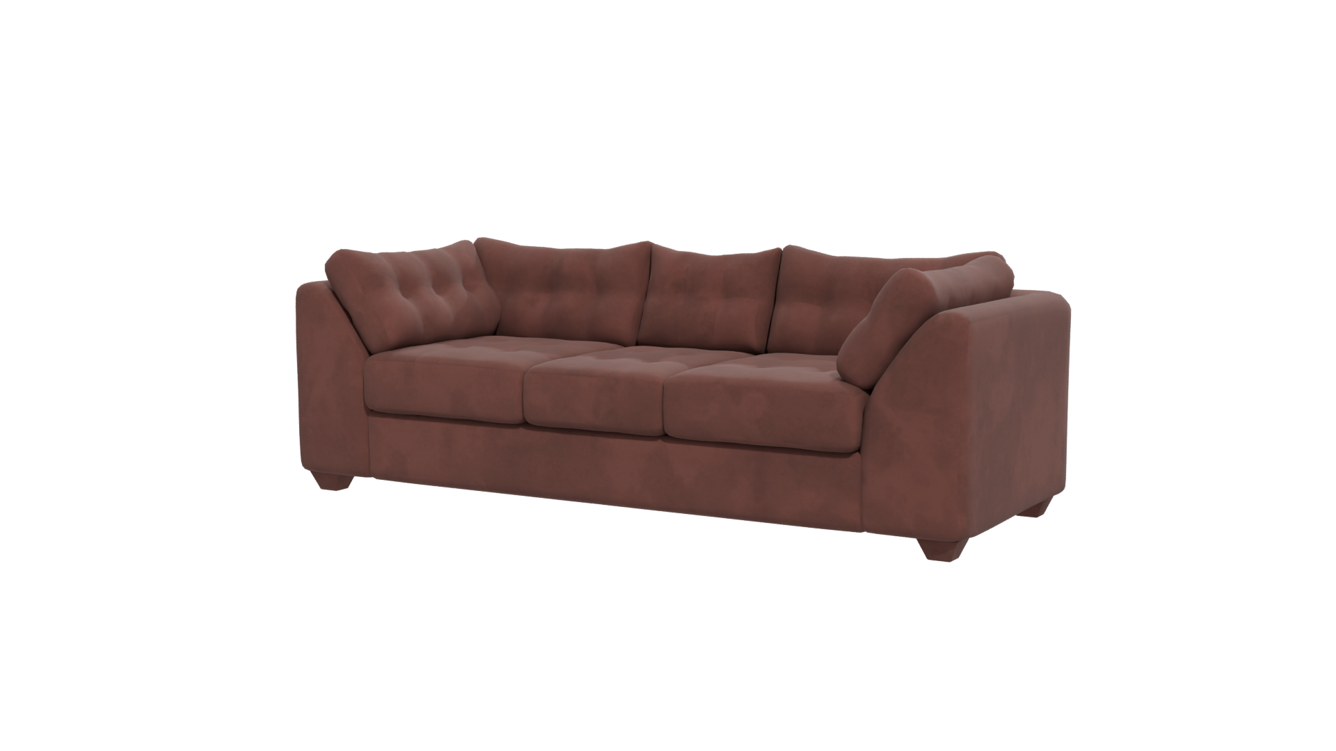 Stylish Modern Fabric Sofa 3D Model - Professional 3D Model Render 12