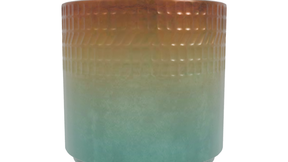 Stylish Gradient Planter Model - Professional 3D Model Render 3