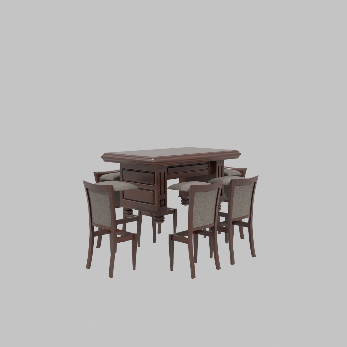 COMEDOR RECTANGULAR 6 SILLAS