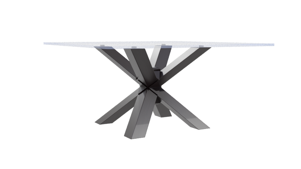 Contemporary Glass Dining Table 3D - Professional 3D Model Render 10