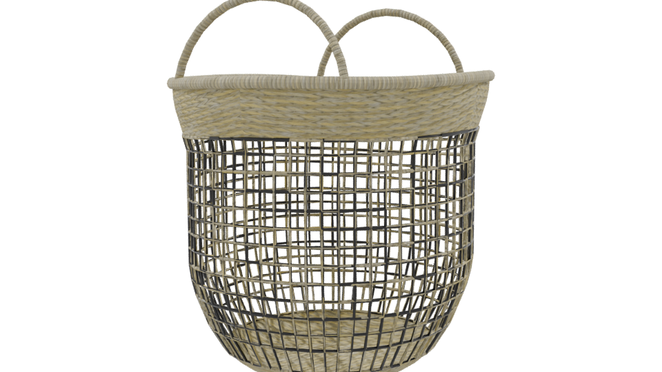 Stylish Woven Storage Basket 3D - Professional 3D Model Render 9