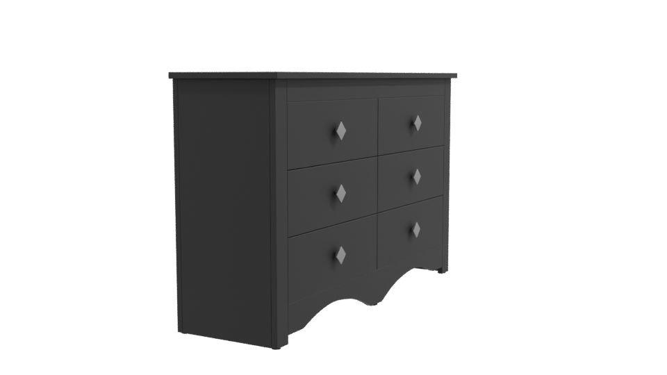 Elegant Modern Chest of Drawers 3D Model - Professional 3D Model Render 9