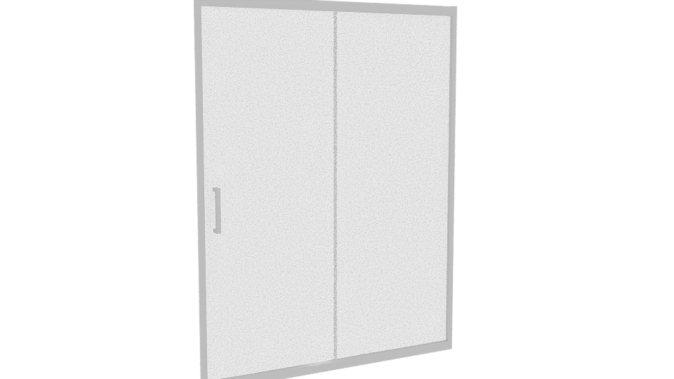 Stylish Modern Shower Door Model - Professional 3D Model Render 10