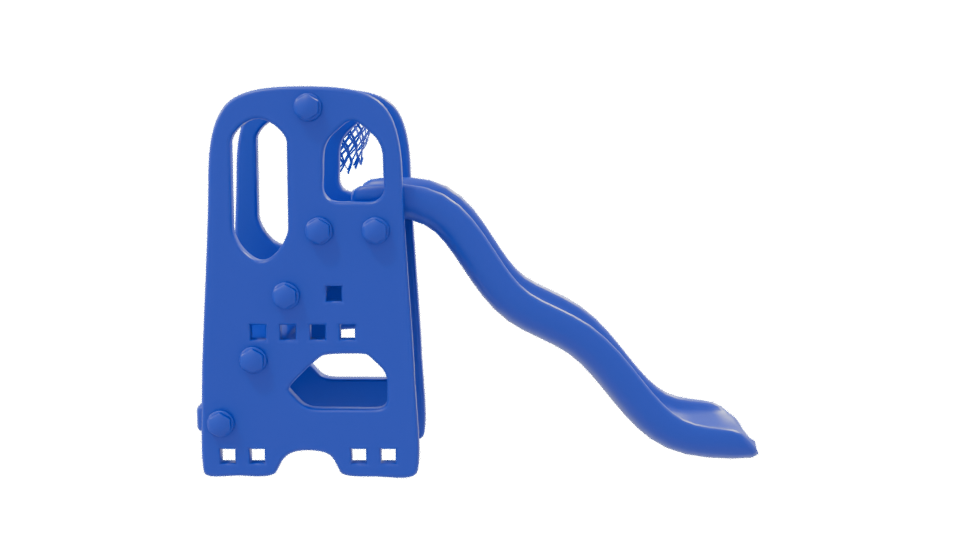 Children's Play Slide with Basketball Hoop 3D Model - Professional 3D Model Render 8