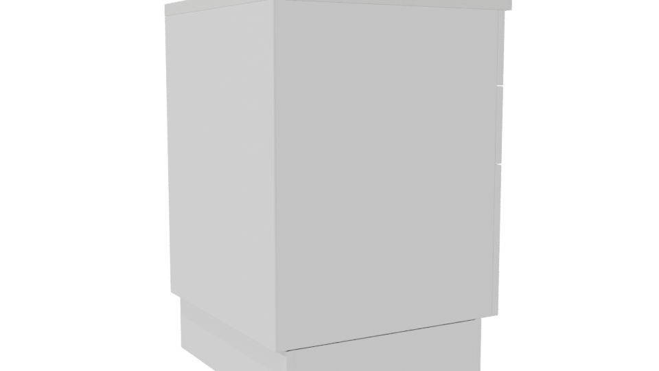 Contemporary Wooden Drawer Cabinet 3D - Professional 3D Model Render 7