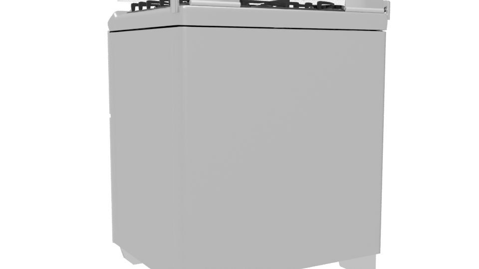 Sleek Dual Oven Gas Range 3D - Professional 3D Model Render 4