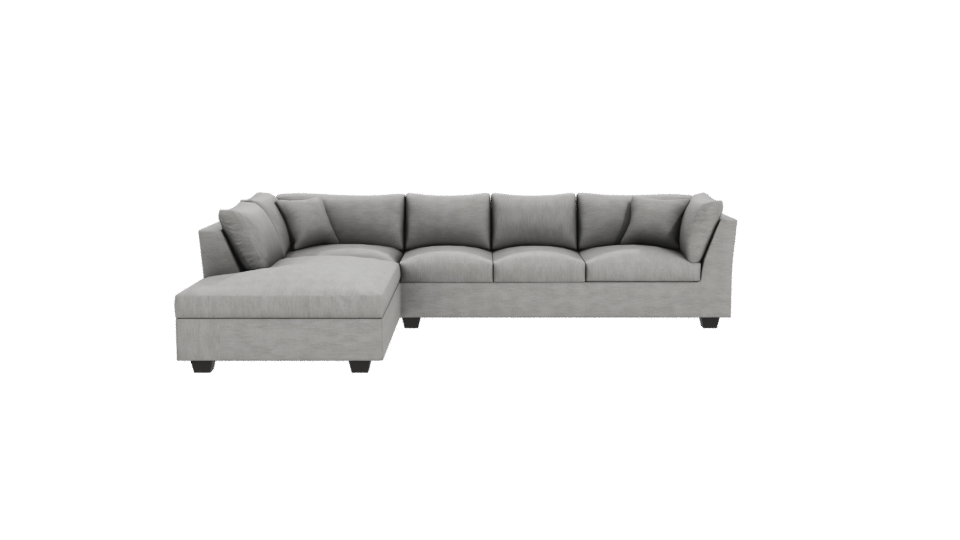Modern L-Shaped Sofa 3D Model - Professional 3D Model Render 11