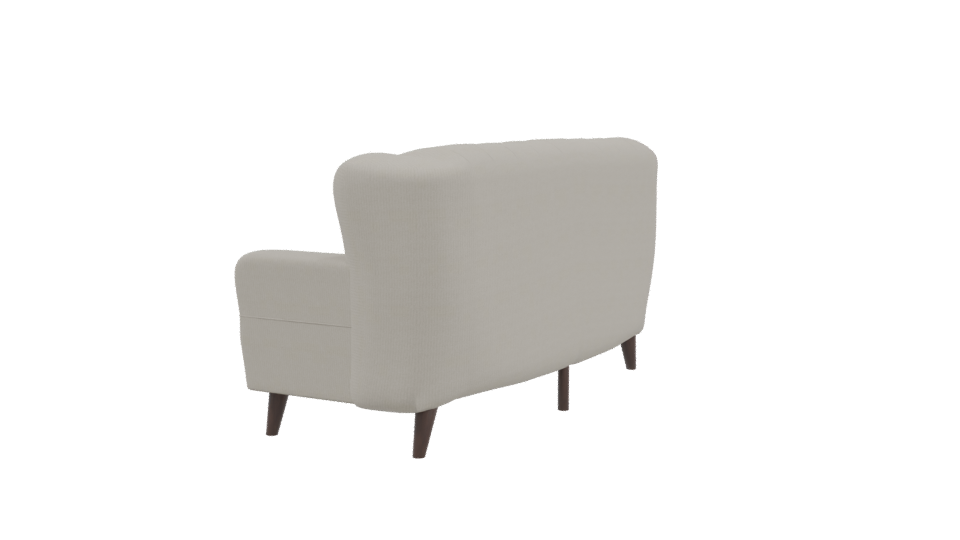 Elegant Fabric Sofa 3D Model - Professional 3D Model Render 3