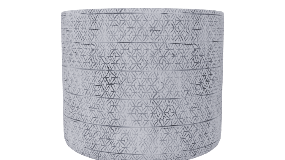 Textured Ceramic Decorative Pot 3D - Professional 3D Model Render 7