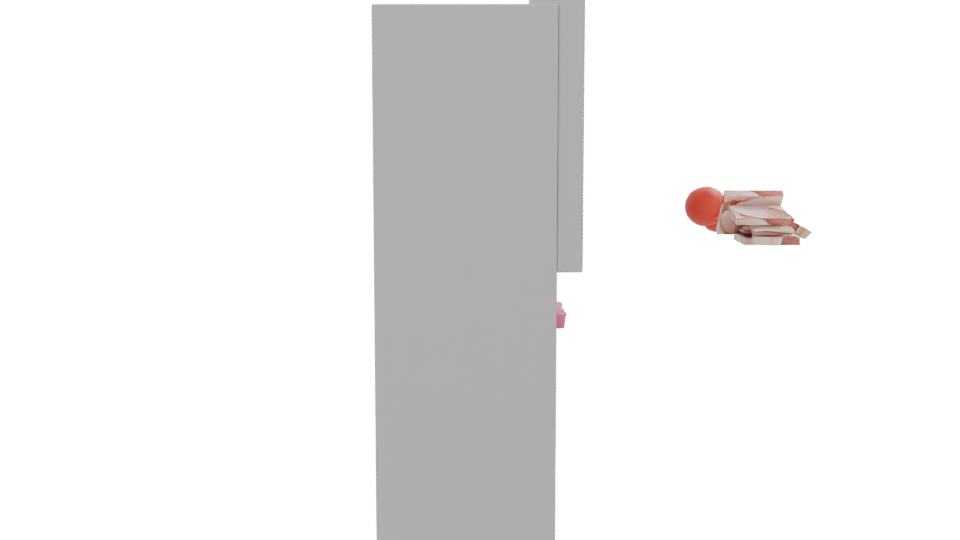 Side By Side Midea Refrigerator 3D - Professional 3D Model Render 8