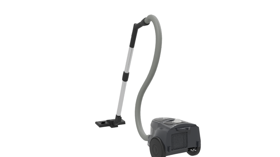 Compact Cylinder Vacuum Cleaner 3D - Professional 3D Model Render 13