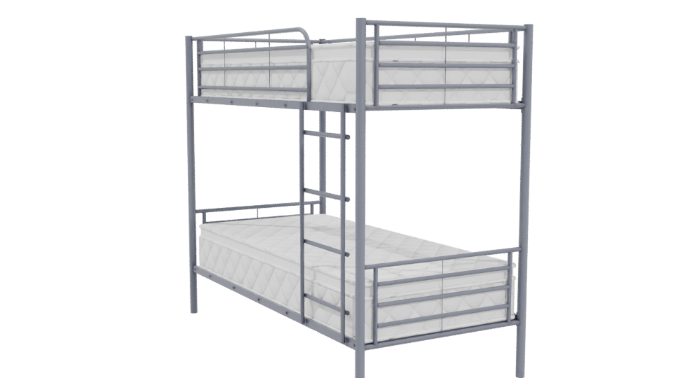 Industrial Bunk Bed 3D Model - Professional 3D Model Render 4