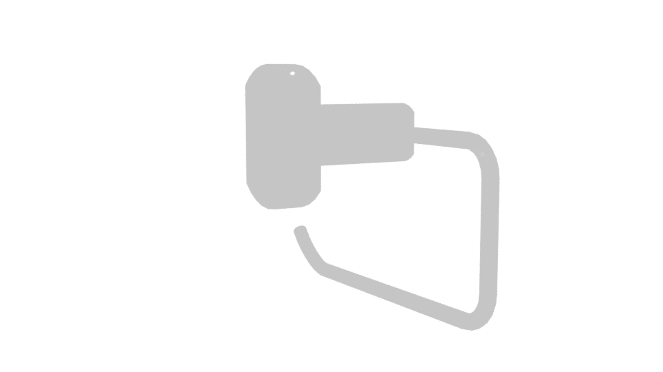 Sleek Bathroom Towel Holder 3D - Professional 3D Model Render 7