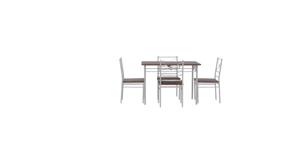 Stylish Dining Table Set 3D - Professional 3D Model Render 5