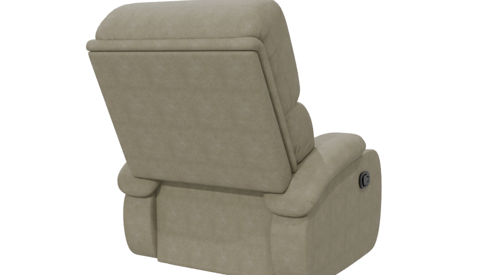 Stylish Reclining Sofa 3D Model - Professional 3D Model Render 6