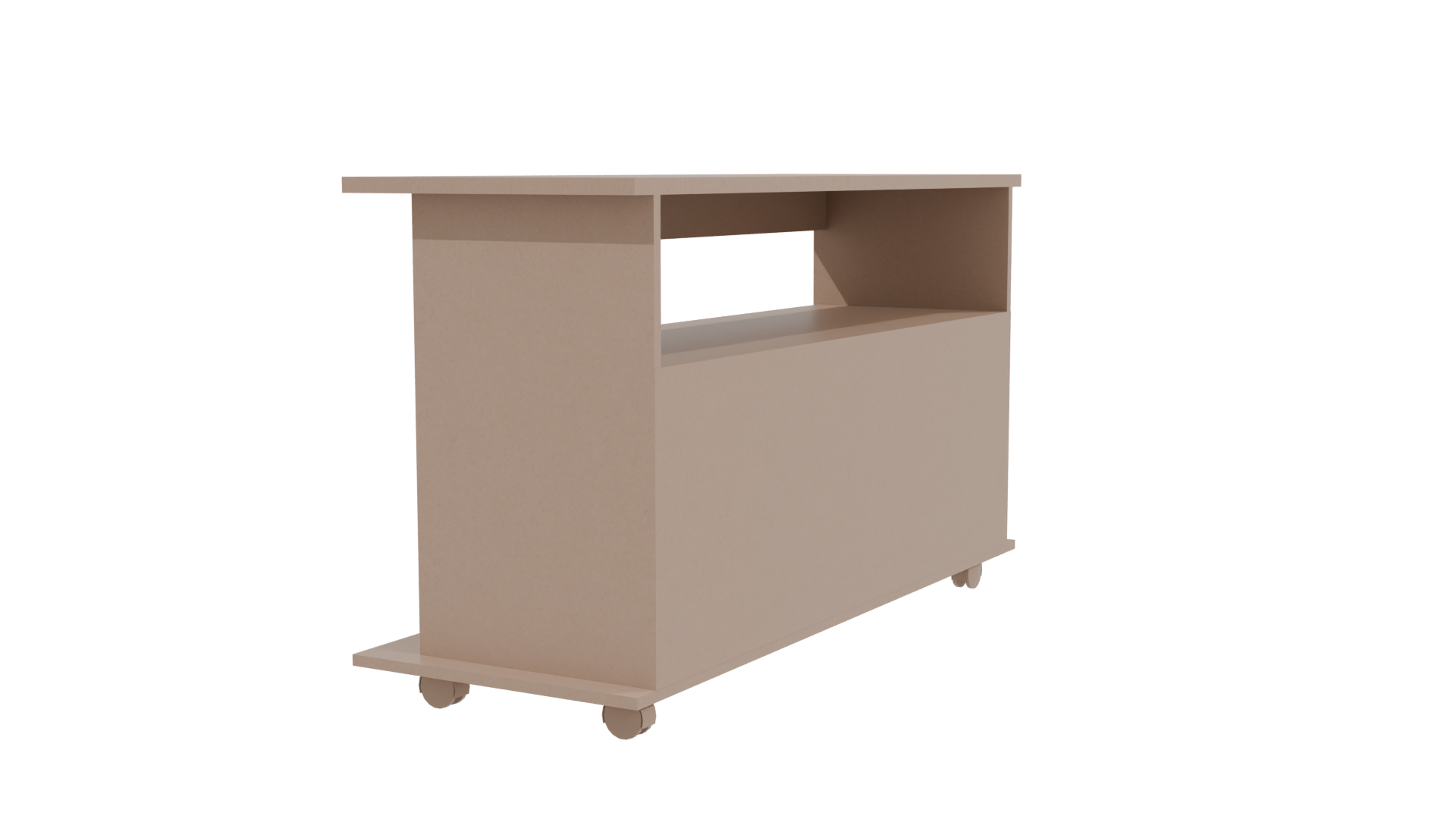 Modern Wooden Console Table 3D - Professional 3D Model Render 3