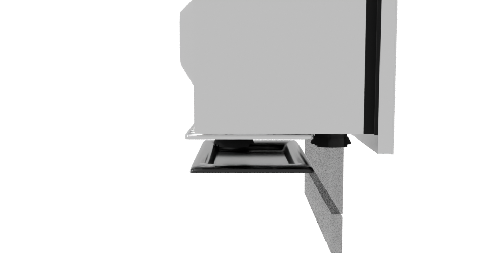 Sleek Black Microwave Oven 3D Model - Professional 3D Model Render 8