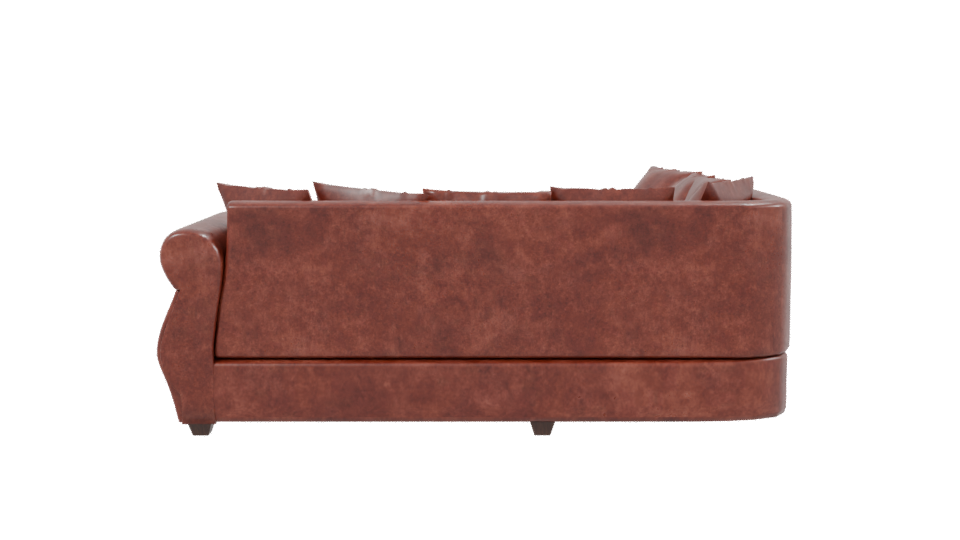 Vintage Leather Sofa Model 3D - Professional 3D Model Render 2