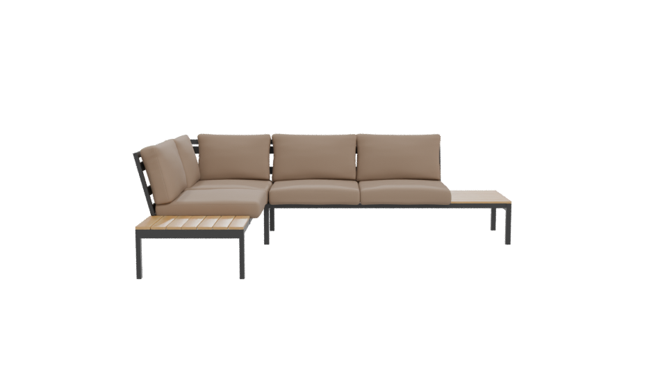 Modern Outdoor Sofa Set 3D - Professional 3D Model Render 11