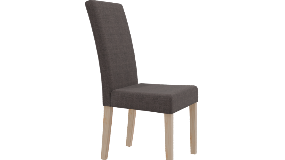 Stylish Fabric Dining Chair 3D - Professional 3D Model Render 9