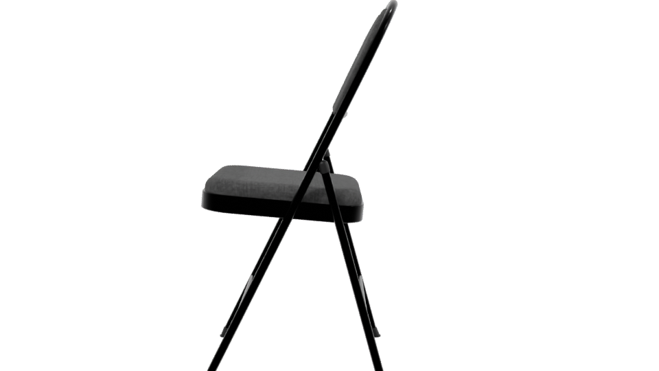 Stylish Modern Folding Chair Model - Professional 3D Model Render 2