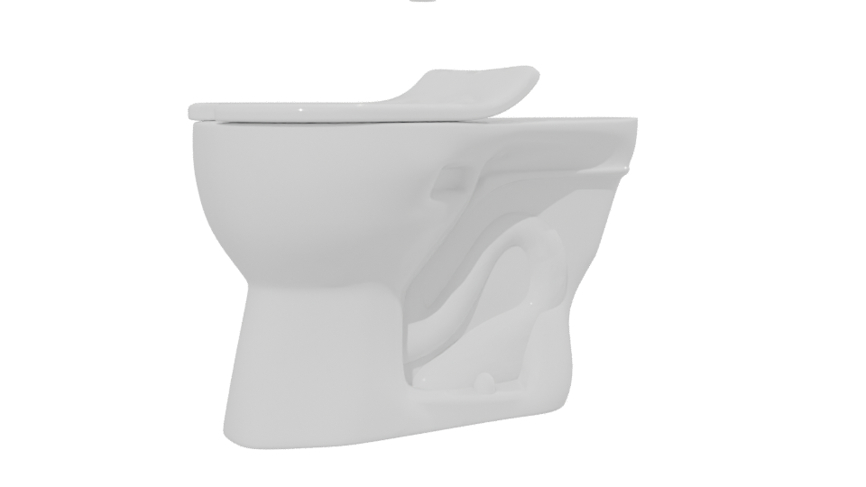Minimalist Toilet 3D Model - Professional 3D Model Render 13