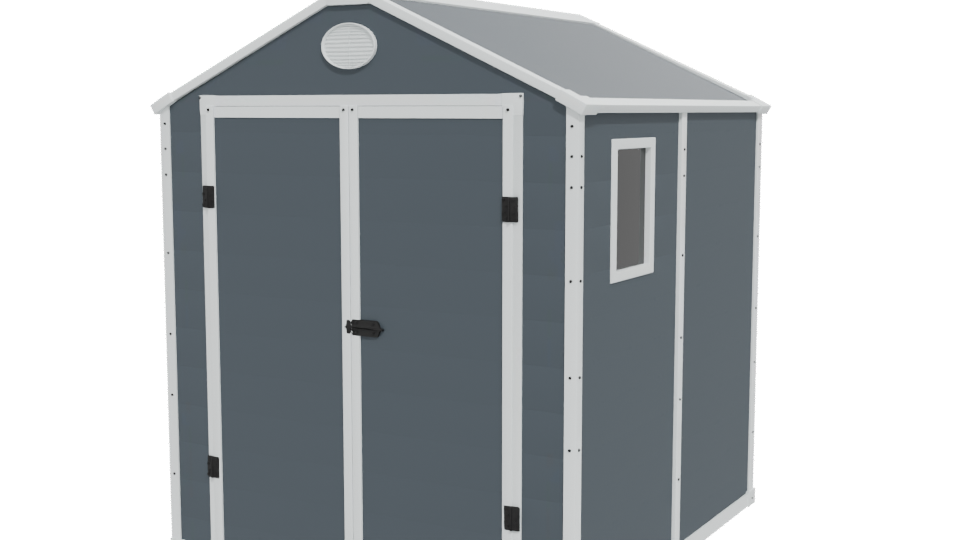Stylish Outdoor Storage Shed 3D - Professional 3D Model Render 12