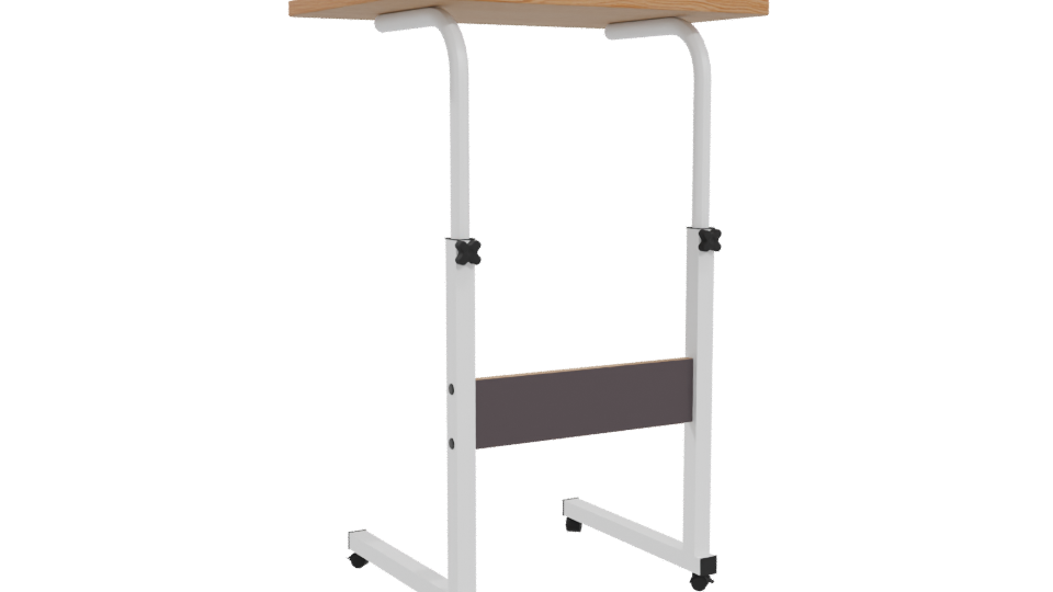 Minimalist Height Adjustable Desk 3D - Professional 3D Model Render 4