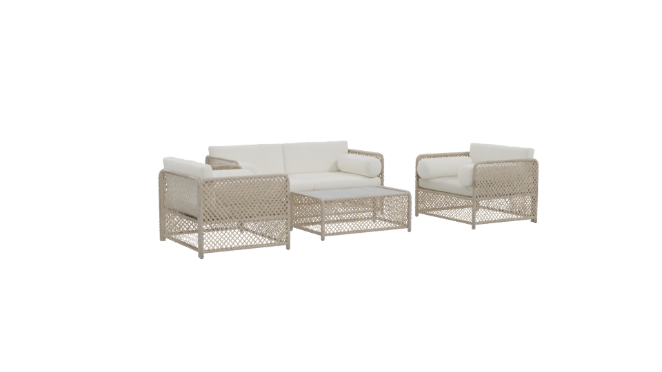 Modern Outdoor Sofa Set 3D - Professional 3D Model Render 10
