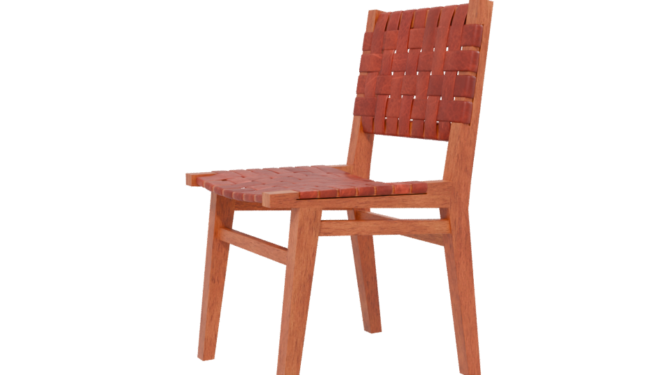 Stylish Woven Dining Chair 3D - Professional 3D Model Render 13