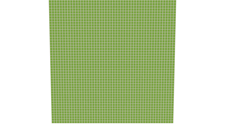 Stylized Green Grass Terrain 3D - Professional 3D Model Render 11