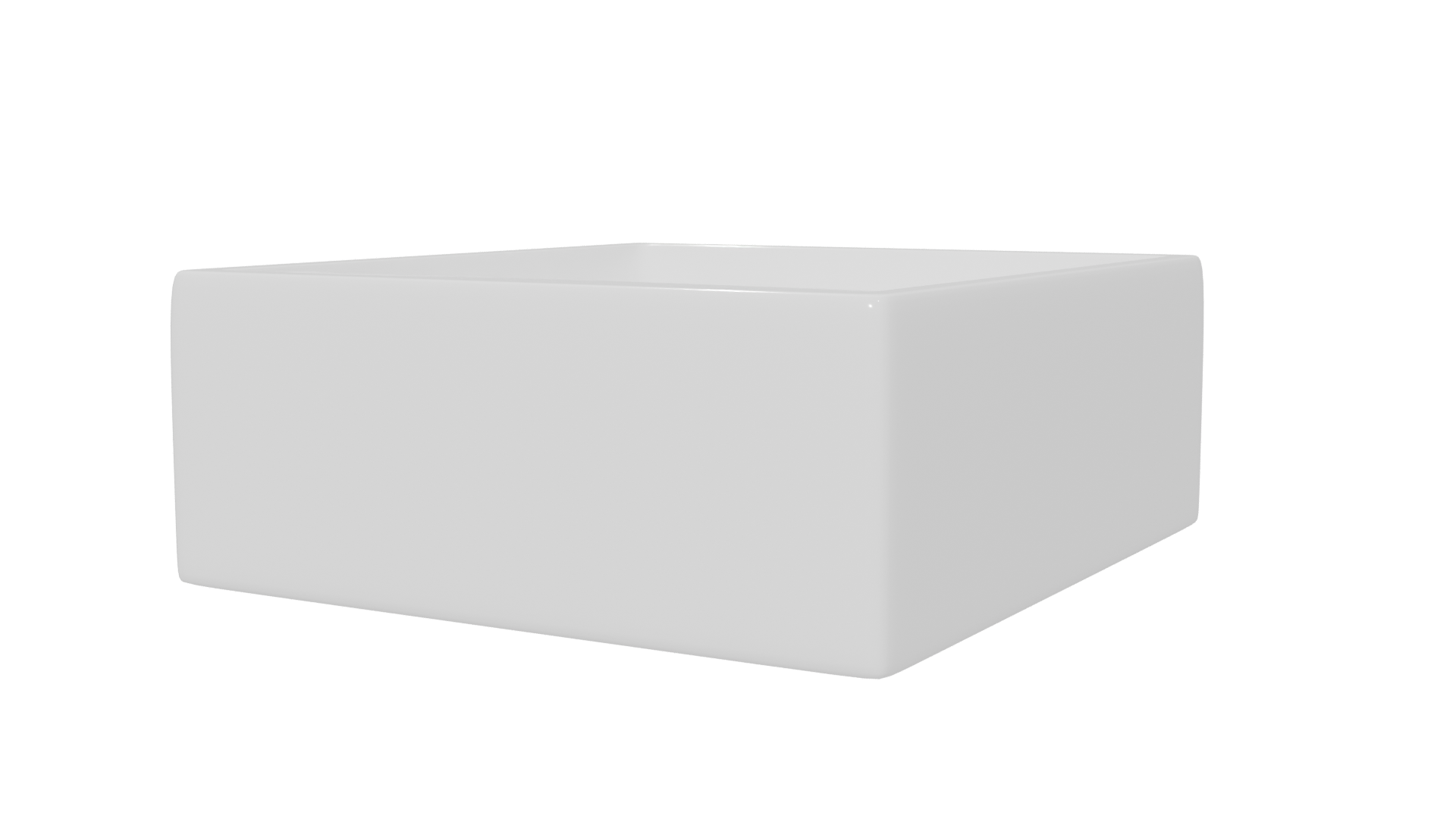 Minimalist Ceramic Sink Model - Professional 3D Model Render 18