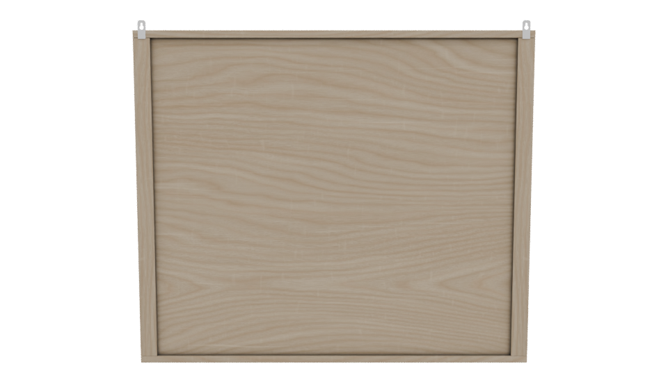 Stylish Wooden Wall Cabinet 3D - Professional 3D Model Render 5