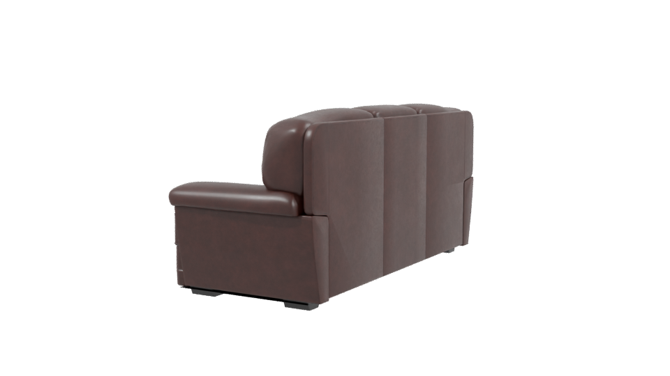 Premium Leather Sofa Model 3D - Professional 3D Model Render 3