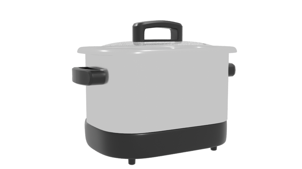 Stylish Multi-Cooker 3D Model - Professional 3D Model Render 4