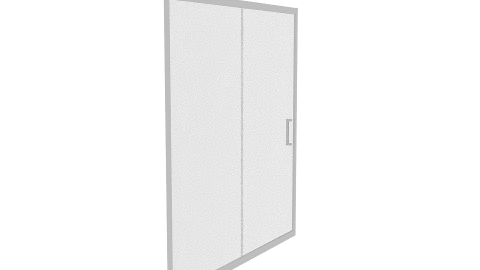 Stylish Sliding Glass Door 3D - Professional 3D Model Render 3