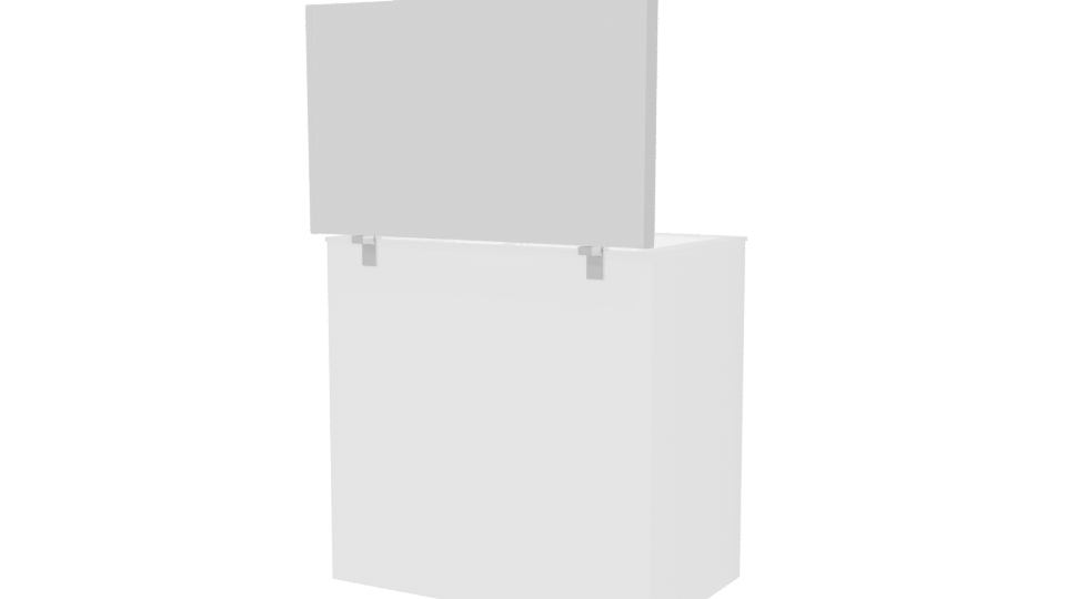 Compact Chest Freezer 3D Model - Professional 3D Model Render 6