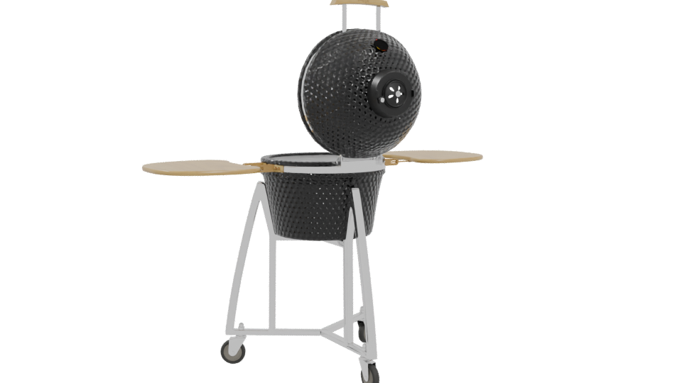 Stylish Outdoor Cooking Grill Model - Professional 3D Model Render 4