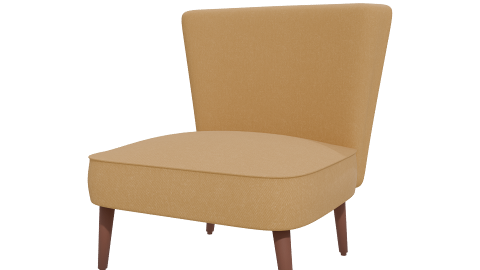 Stylish Modern Accent Chair 3D - Professional 3D Model Render 12