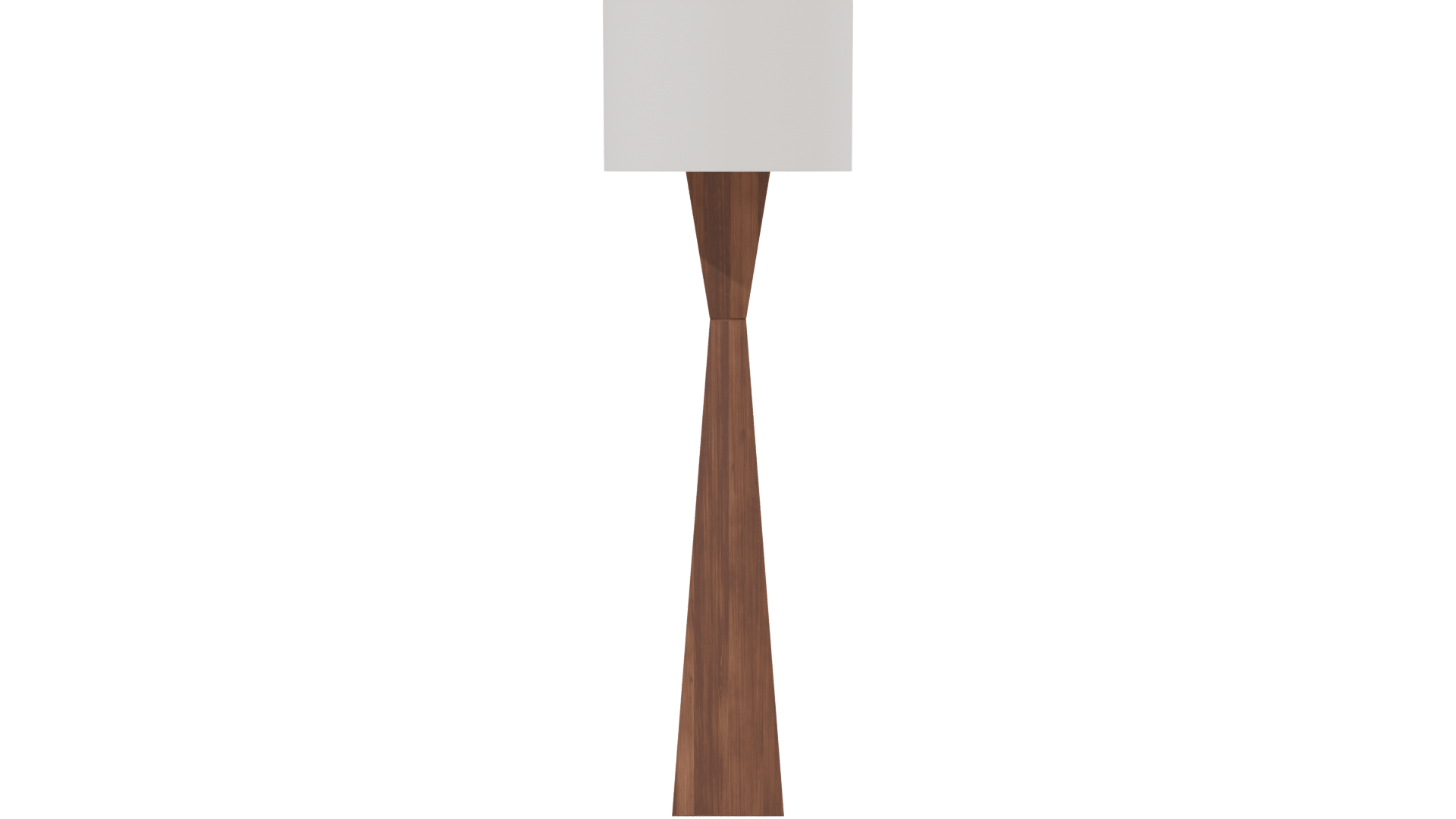 Stylish Wooden Floor Lamp 3D - Professional 3D Model Render 2