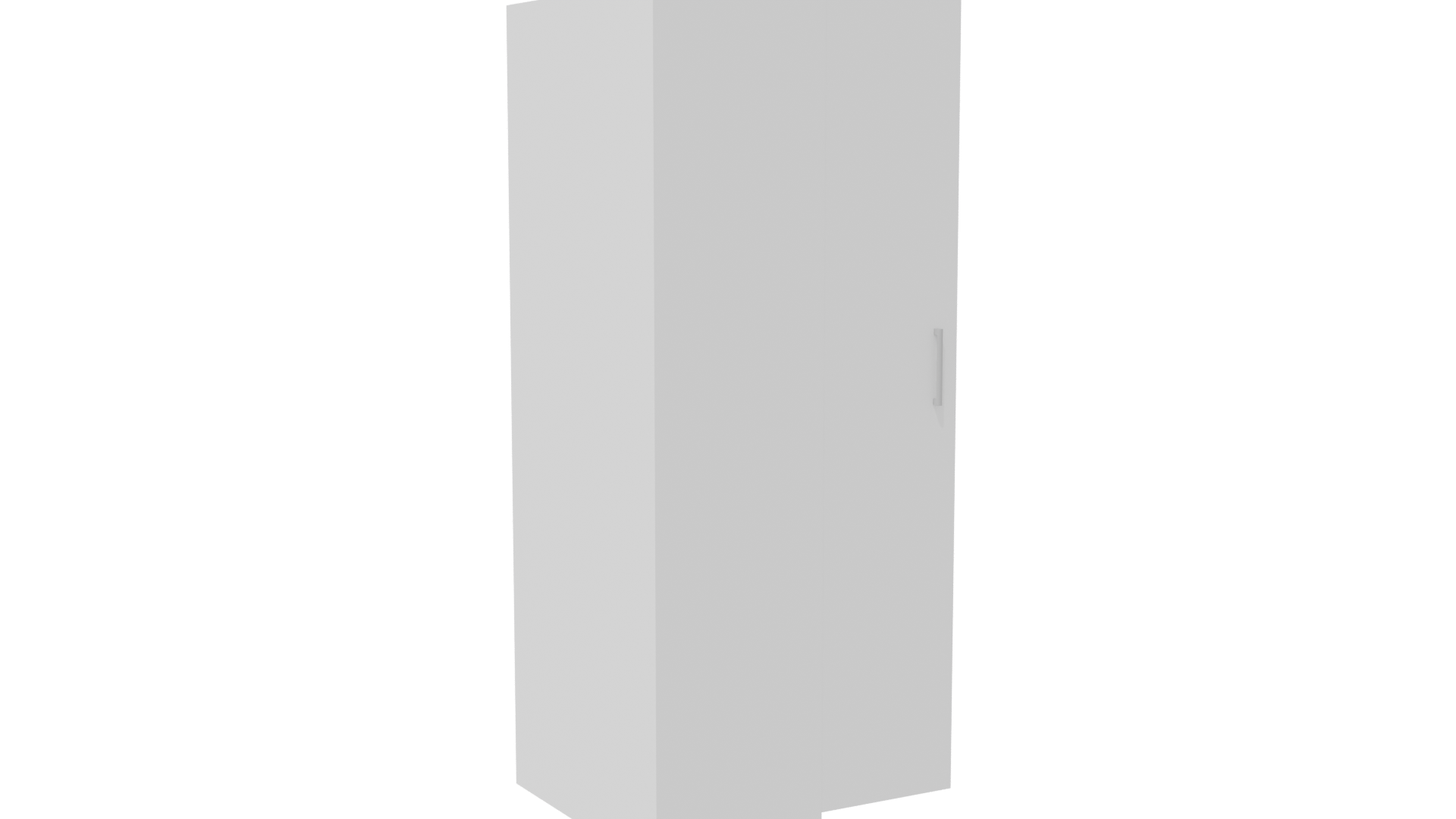 Minimalist Tall Storage Cabinet 3D - Professional 3D Model Render 7