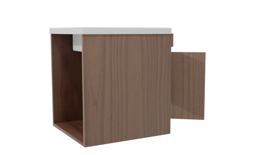 Stylish Wooden Storage Cabinet 3D - Professional 3D Model Render 7