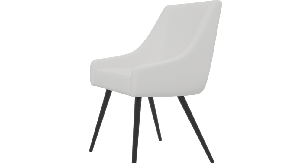 Sleek Modern Dining Chair 3D - Professional 3D Model Render 13