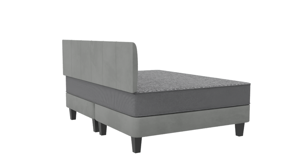 Elegant Bed with Headboard 3D - Professional 3D Model Render 7