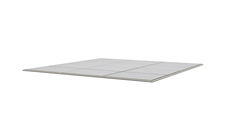 Elegant White Tile Floor 3D - Professional 3D Model Render 3