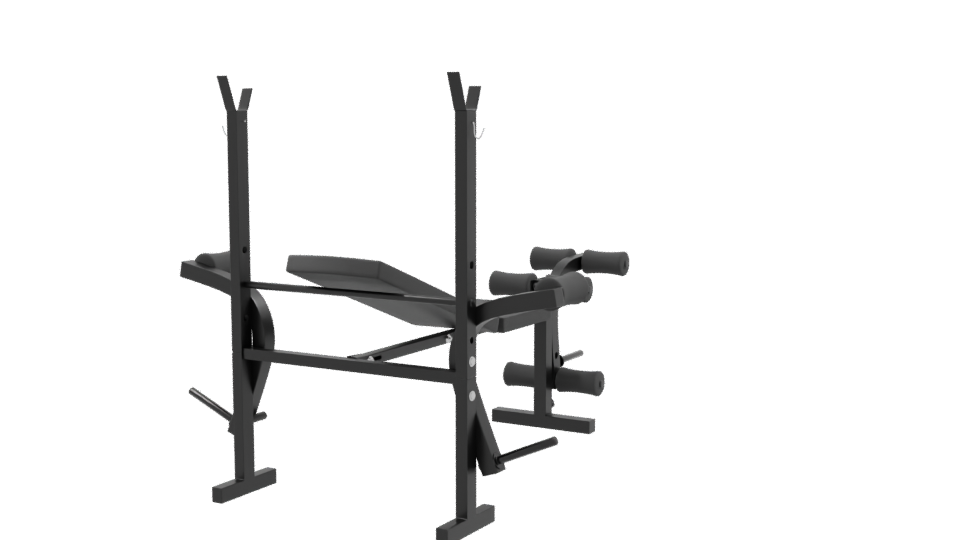 Multifunctional Bench Press 3D Model - Professional 3D Model Render 9